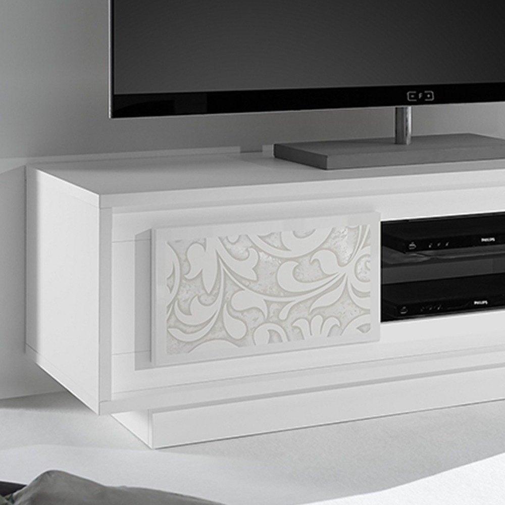 BUENOS AIRES Mobile TV Buenos Aires – Bianco Opaco con Fantasia Floreale