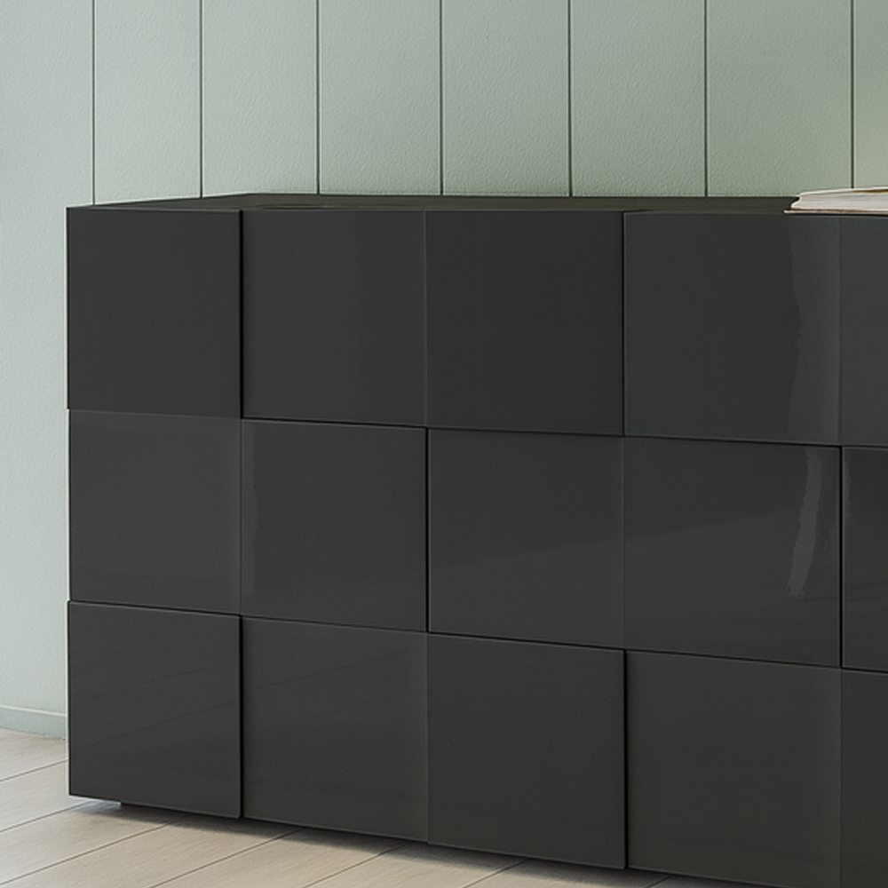 TURIN Credenza in Legno a 3 Ante