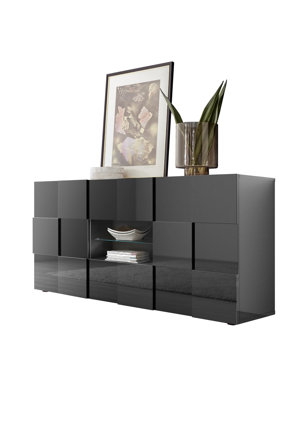 TURIN Credenza a 2 Ante e 2 Cassetti