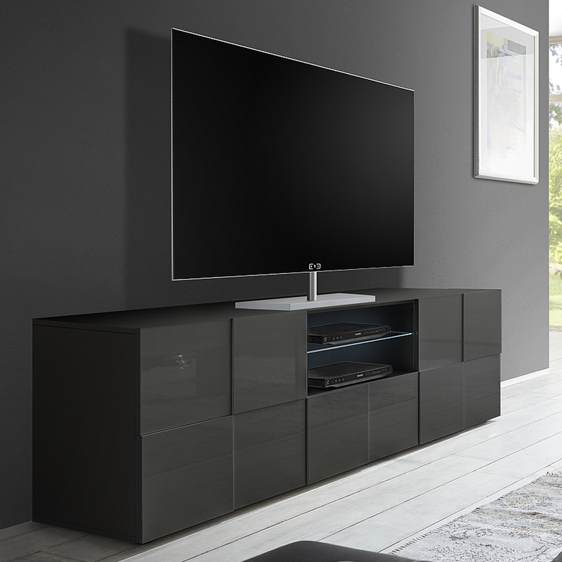 TURIN Credenza a 2 Ante e 4 Cassetti