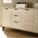 VALENCIA Credenza a 3 Ante e 3 Cassetti