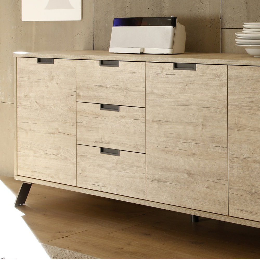 VALENCIA Credenza a 3 Ante e 3 Cassetti