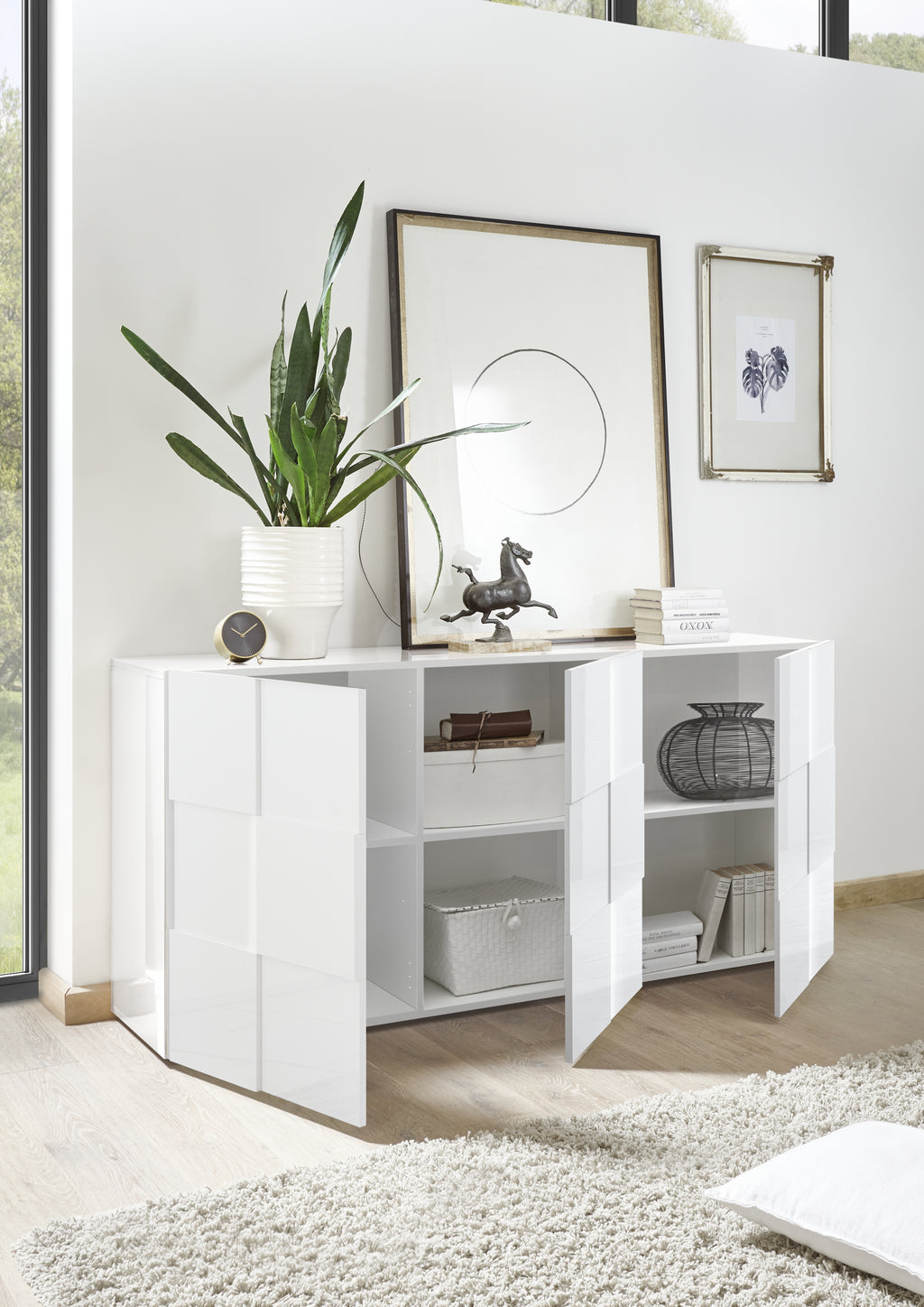 TURIN Credenza in Legno a 3 Ante