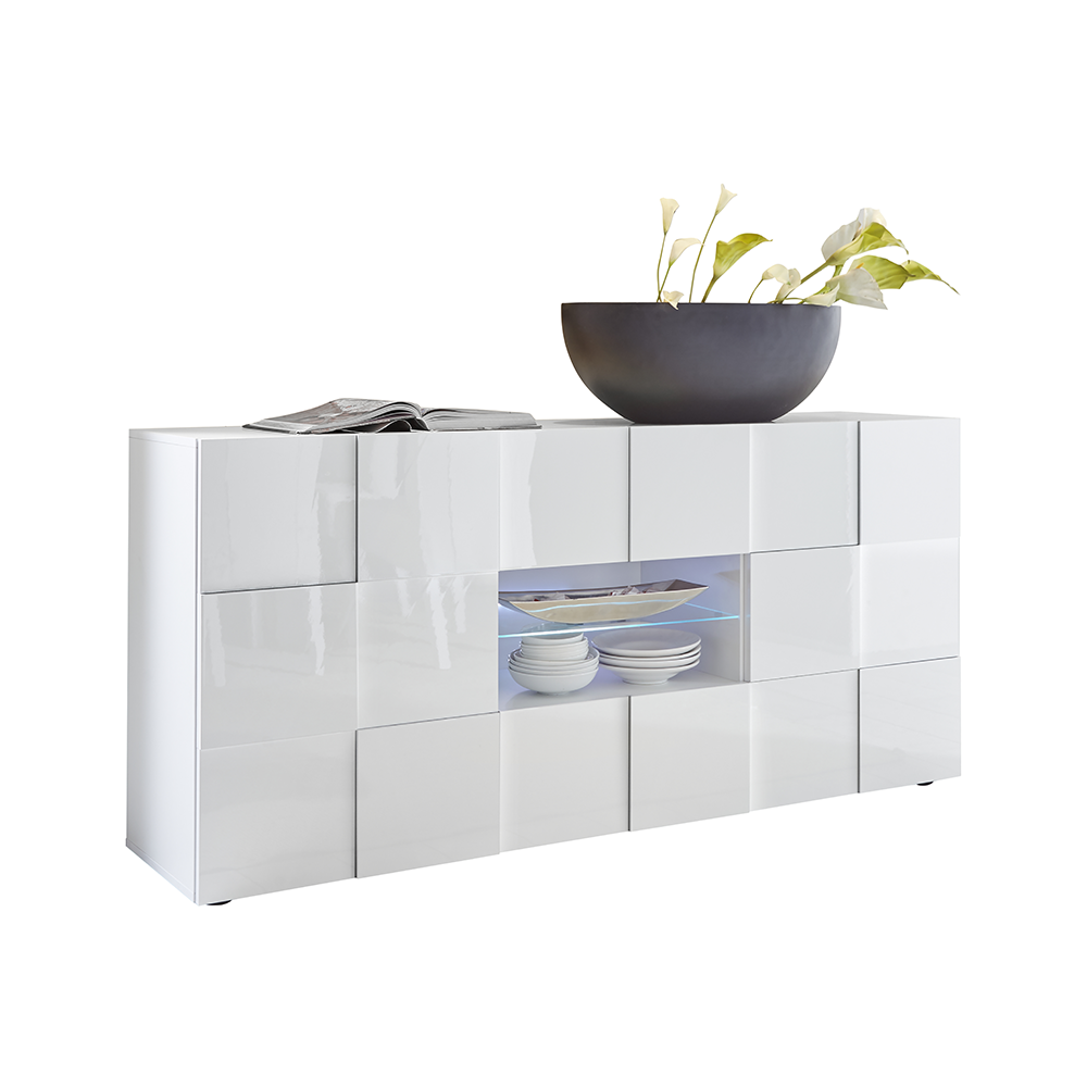 TURIN Credenza a 2 Ante e 2 Cassetti