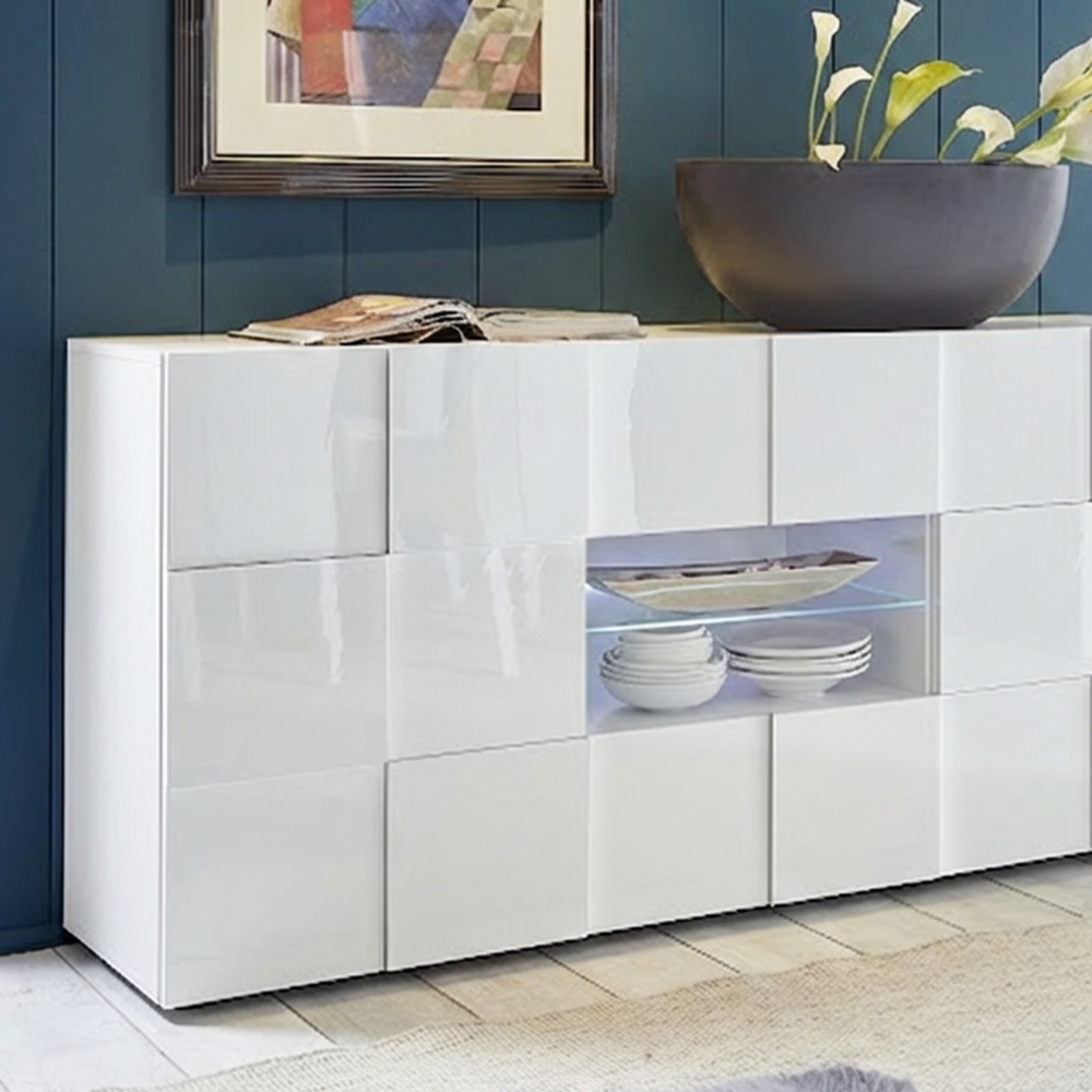 TURIN Credenza a 2 Ante e 2 Cassetti