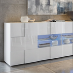 TURIN Credenza a 2 Ante e 4 Cassetti