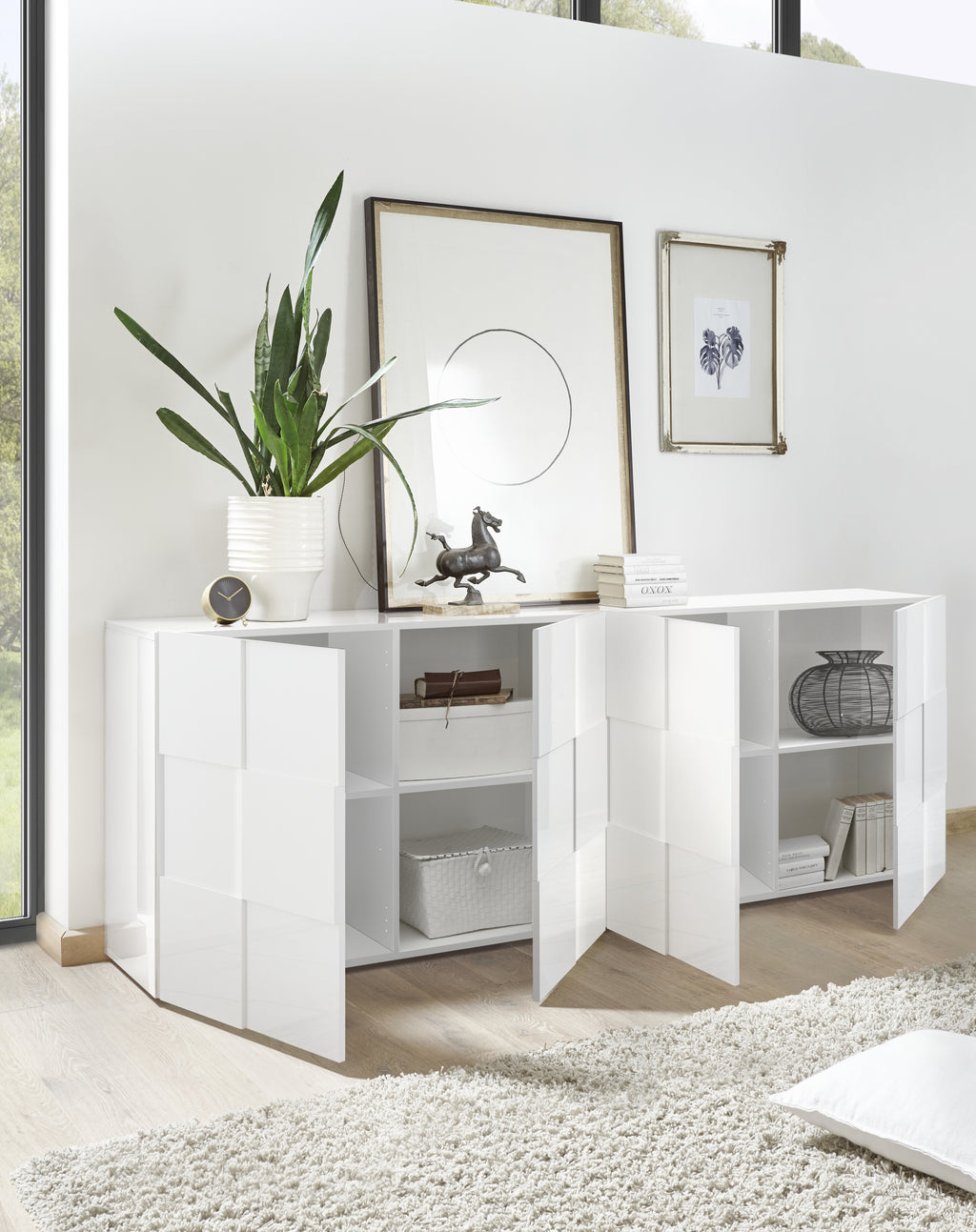 TURIN Credenza in Legno a 4 Ante