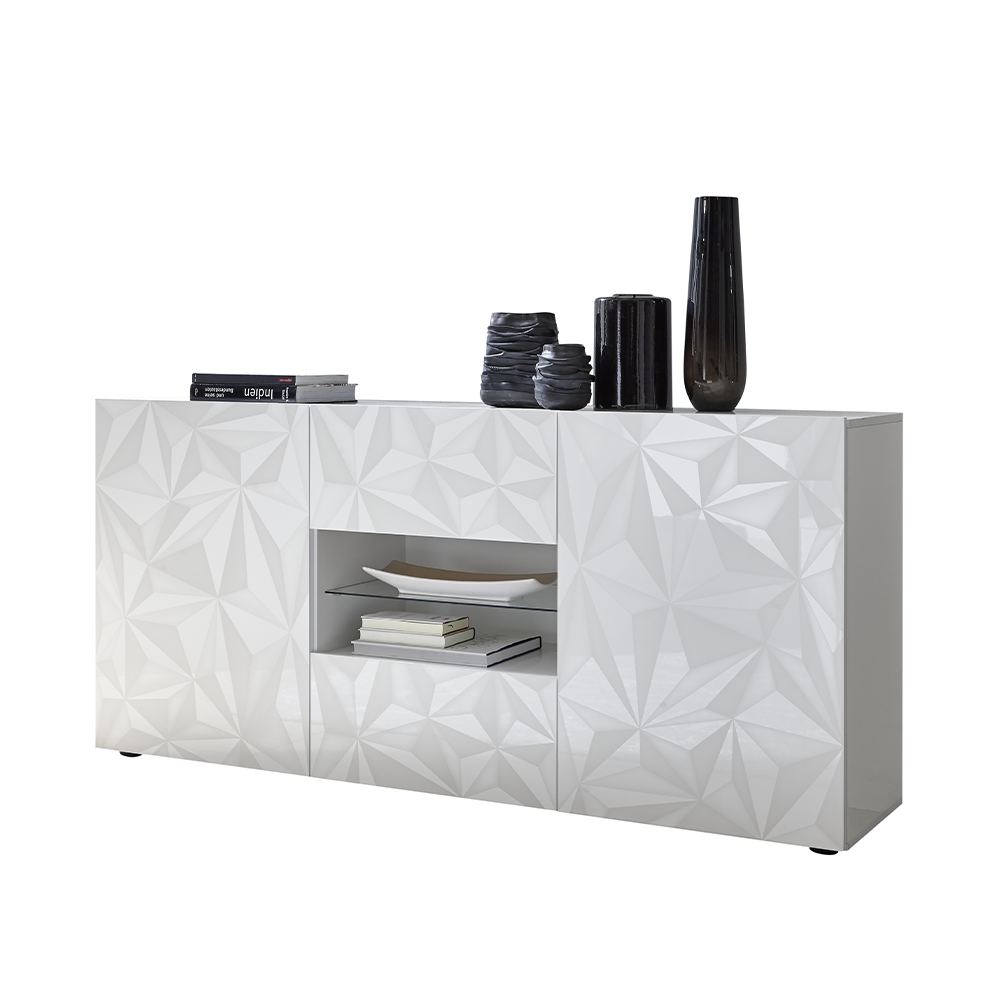 AMSTERDAM Credenza a 2 Ante e 2 Cassetti
