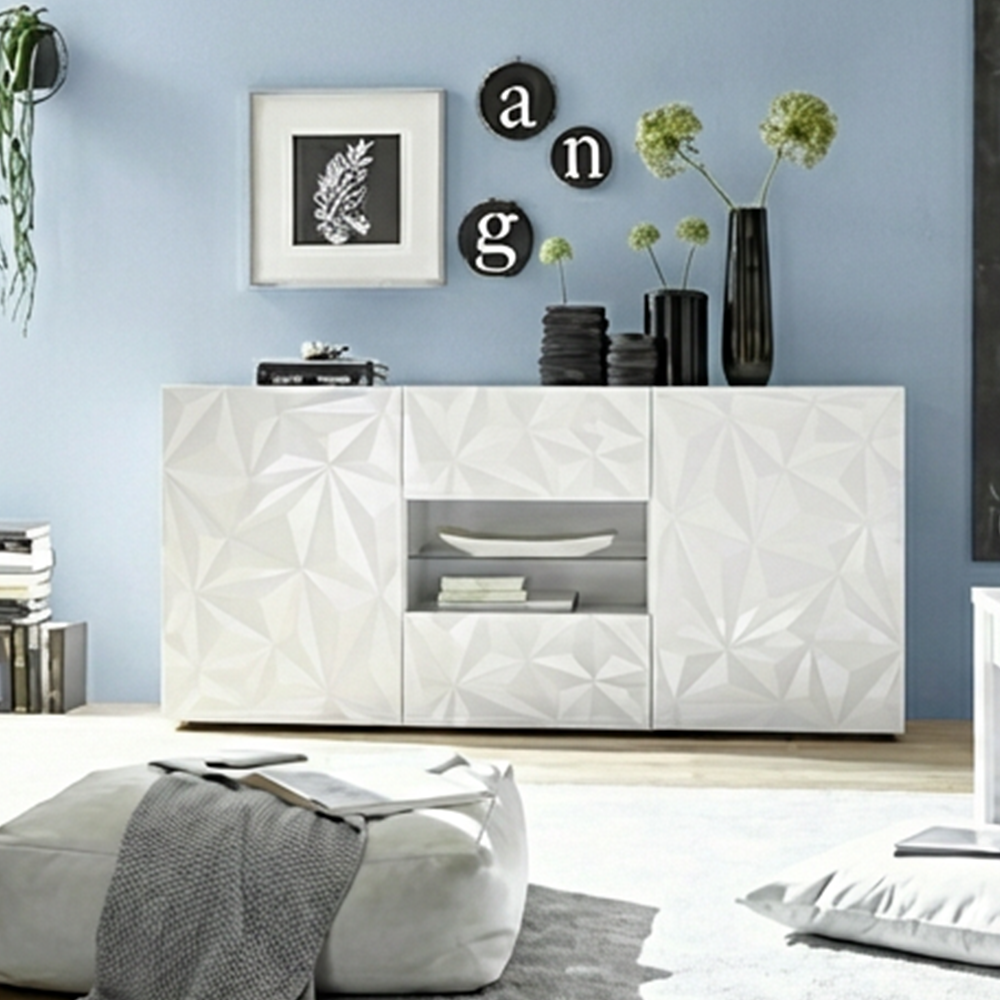 AMSTERDAM Credenza a 2 Ante e 2 Cassetti