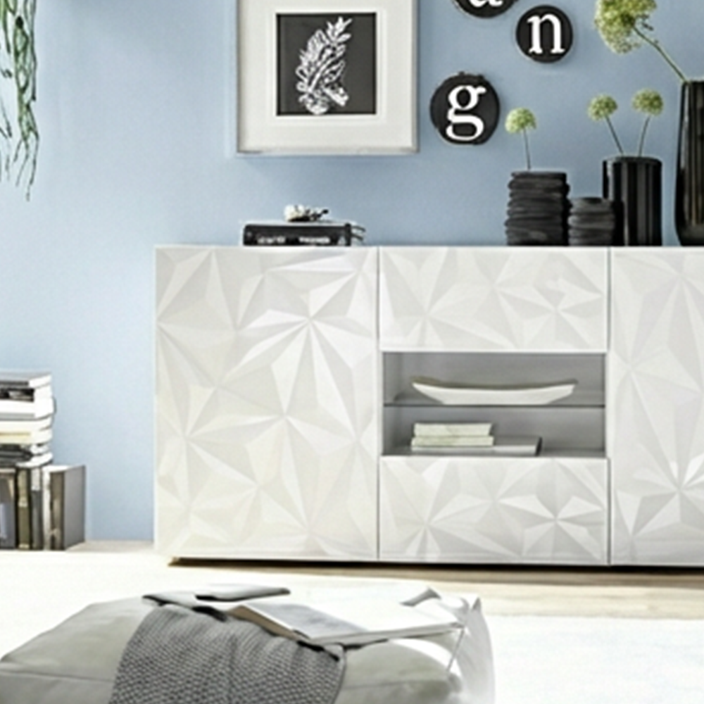 AMSTERDAM Credenza a 2 Ante e 2 Cassetti