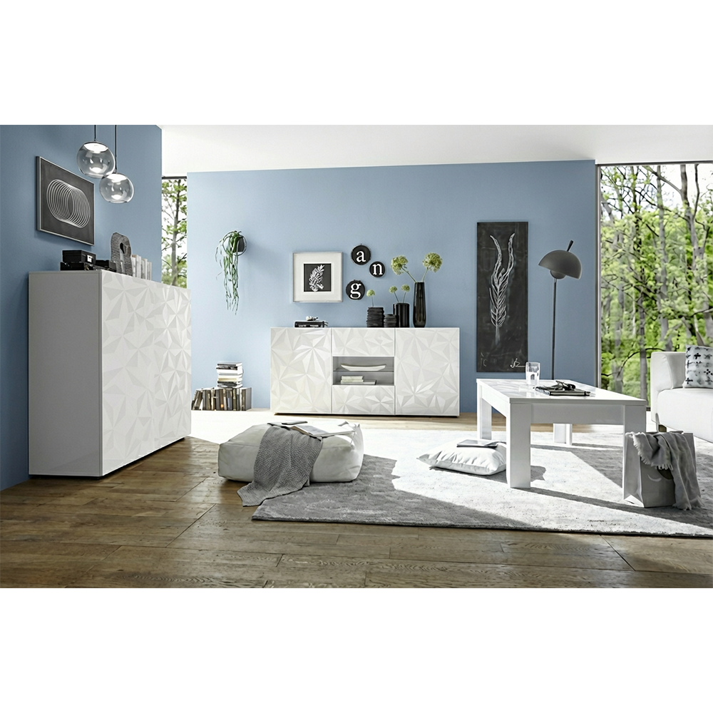 AMSTERDAM Credenza a 2 Ante e 2 Cassetti