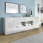 AMSTERDAM Credenza a 2 Ante e 4 Cassetti
