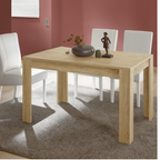 VALENCIA Tavolo 137x90 cm con Gambe in Legno - e Prolunga da 48 cm Già Inclusa