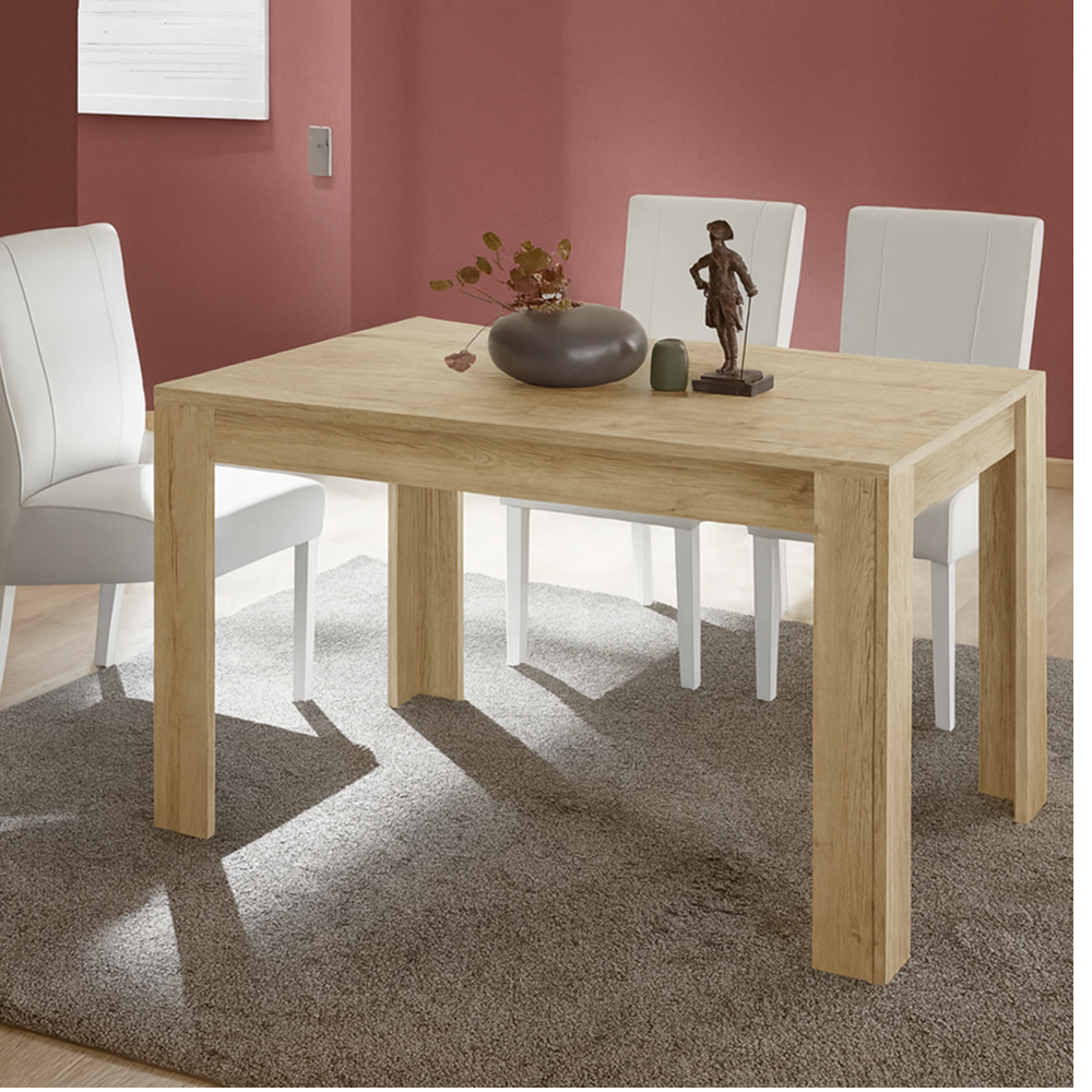 VALENCIA Tavolo 137x90 cm con Gambe in Legno - e Prolunga da 48 cm Già Inclusa
