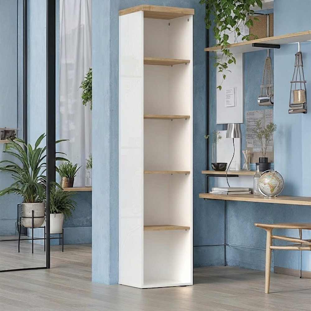 COPENAGHEN Libreria con 4 Ripiani in Rovere
