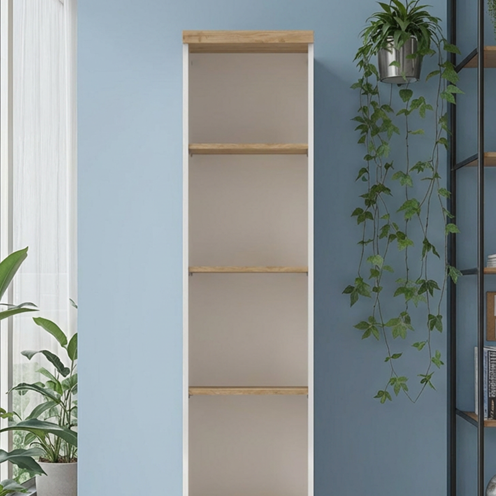 COPENAGHEN Libreria con 4 Ripiani in Rovere