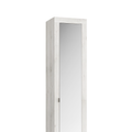 MADRID Armadio a 1 Anta - con Specchio - 5 Ripiani 40 cm Pino Quercia