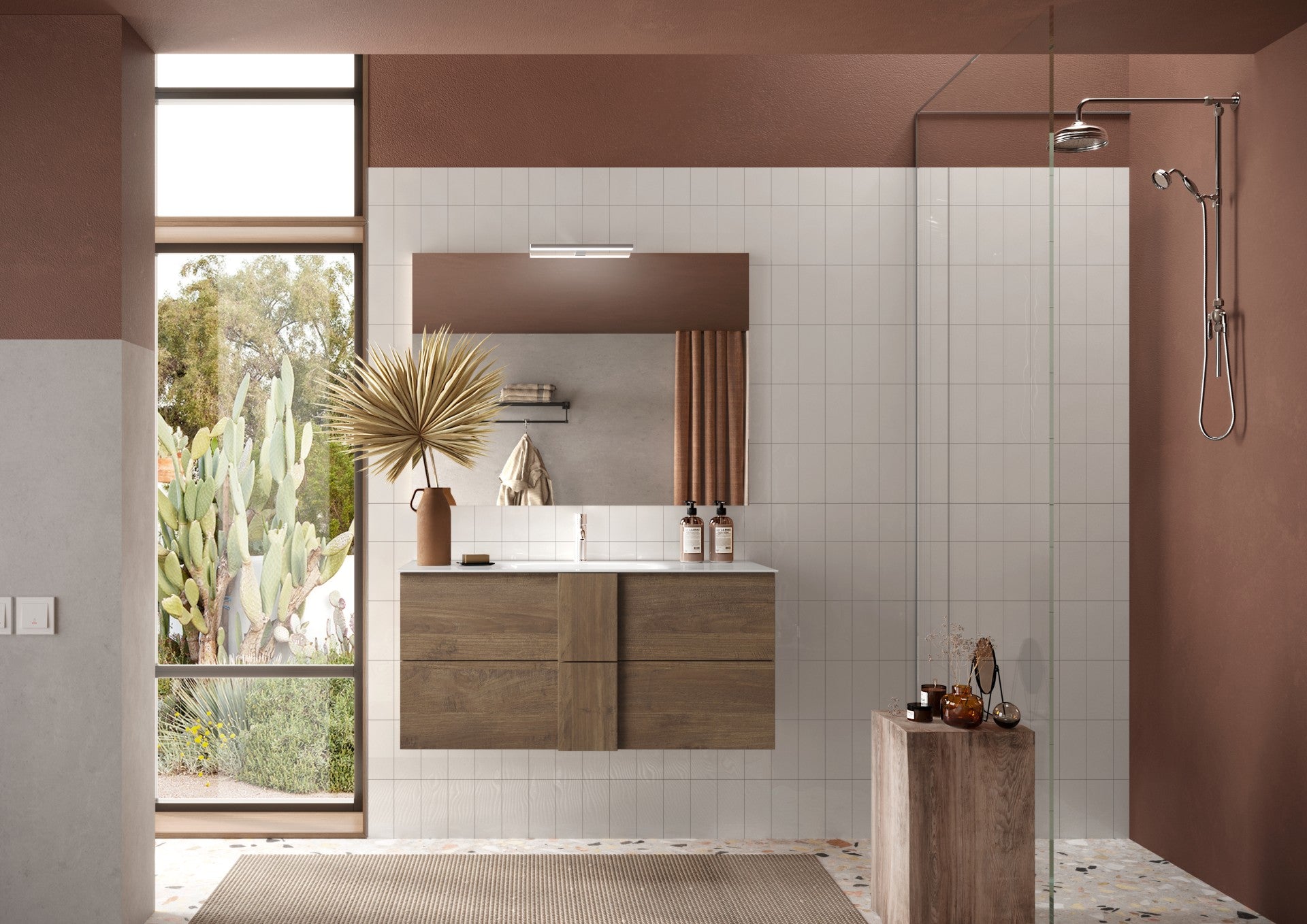 Mobile Bagno Sospeso 2 Cassetti ROME 101 cm Mercure