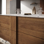 Mobile Bagno Sospeso (lavabo a Doppia Vasca) - 2 Cassetti ROME 122 cm Mercure