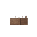 Mobile Bagno Sospeso (lavabo a Doppia Vasca) - 2 Cassetti ROME 122 cm Mercure