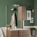 ROME Specchiera Bagno con Colonna 1 Anta e LED 80 cm Mercure