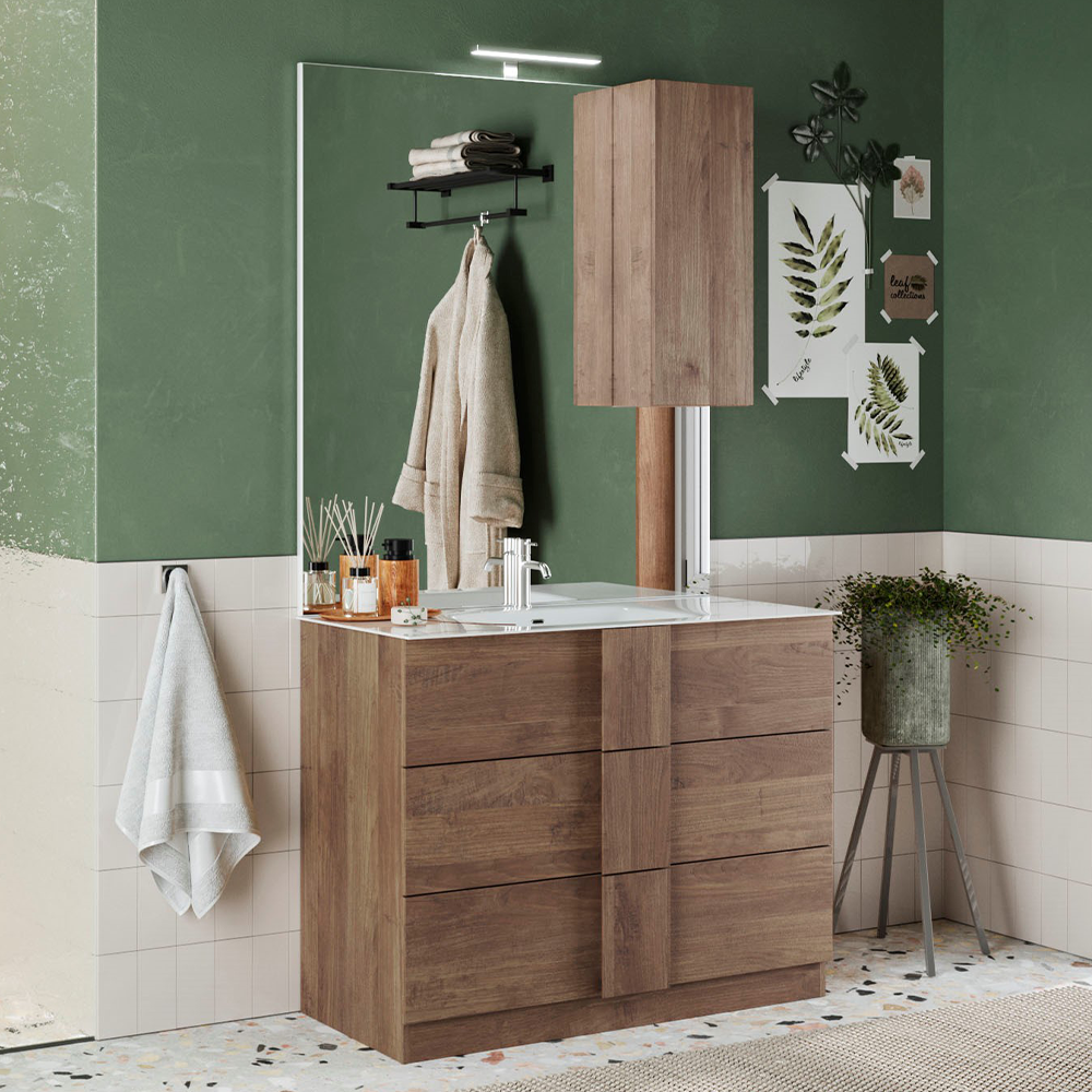 Mobile Bagno a Terra 3 Cassetti ROME 82 cm Mercure