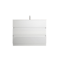 Mobile Bagno a Terra 3 Cassetti LONDON 101 cm Bianco Lucido