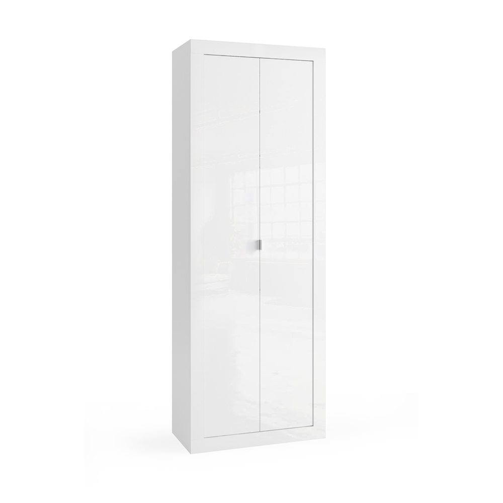 Mobile a 2 Ante - 5 Ripiani MADRID 70 cm Bianco Lucido