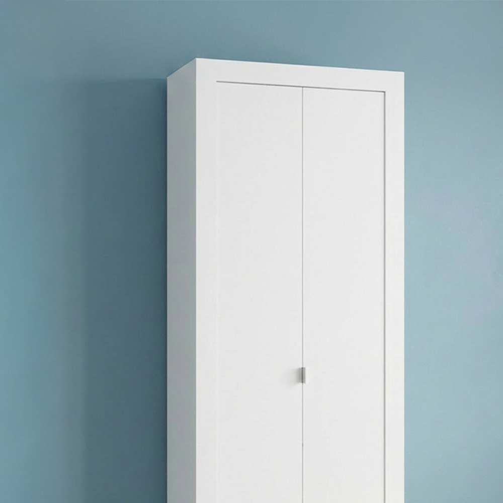 Mobile a 2 Ante - 5 Ripiani MADRID 70 cm Bianco Lucido