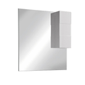 BERLIN 2.0 Specchiera Bagno con Colonna 1 Anta e LED 120 cm Bianco Lucido