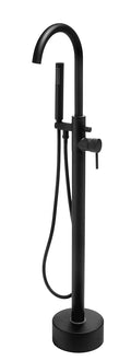 Mix Vasca Freestanding Nero con Kit 26,5 cm