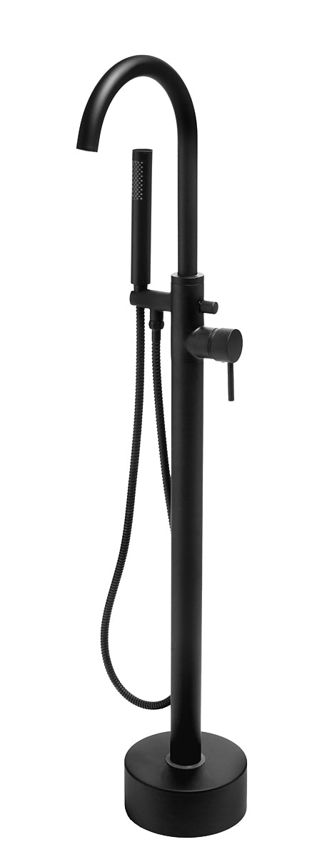 Mix Vasca Freestanding Nero con Kit 26,5 cm