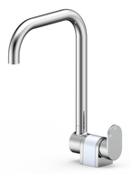 Miscelatore Lavello Sottofinestra Cromata con Inserto Colore 24,2 cm