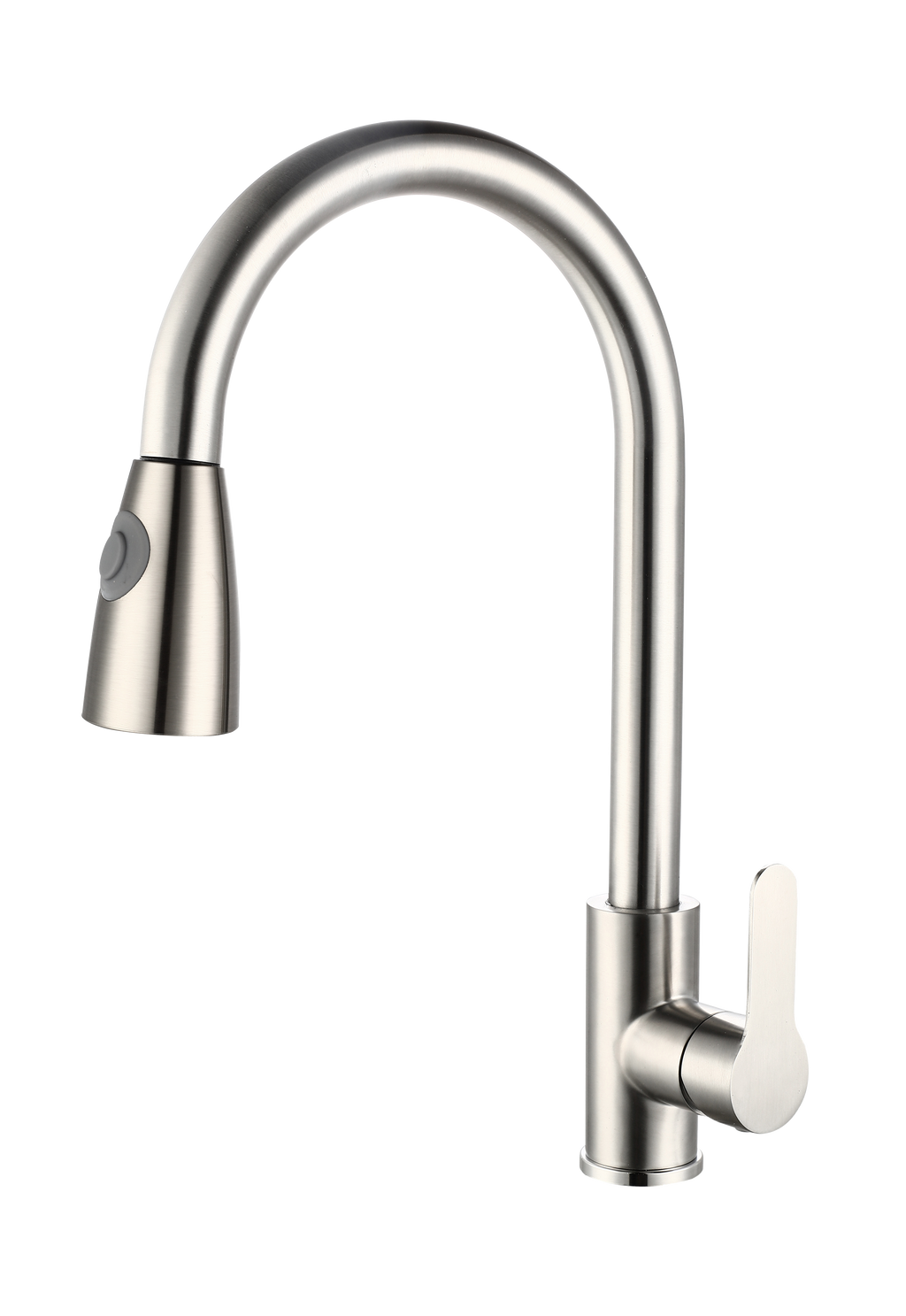 Miscelatore Lavello Laterale con Docc. Estr. Acc. Spazzolato 30,6 cm Acciaio Satinato
