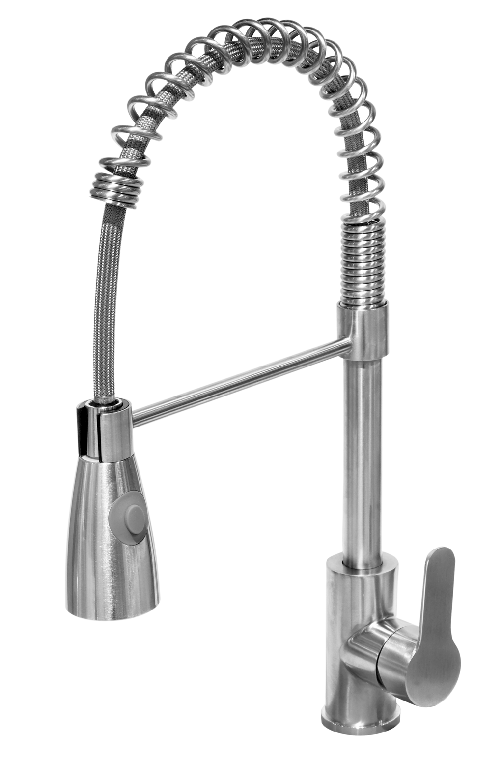 Miscelatore Lavello Professionale con Braccetto Satinato Pro 22 cm Cromato