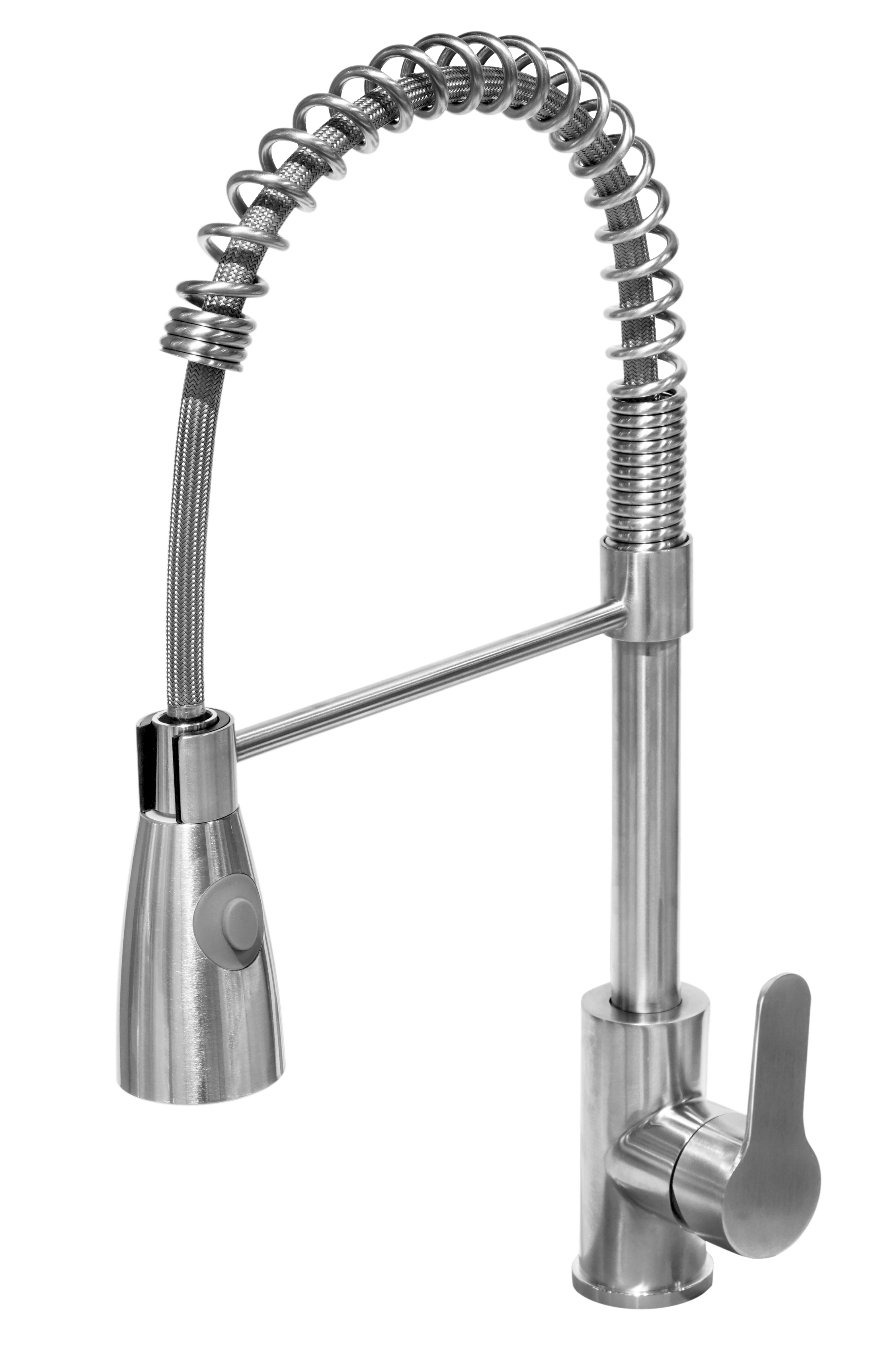 Miscelatore Lavello Professionale con Braccetto Satinato Pro 22 cm Cromato