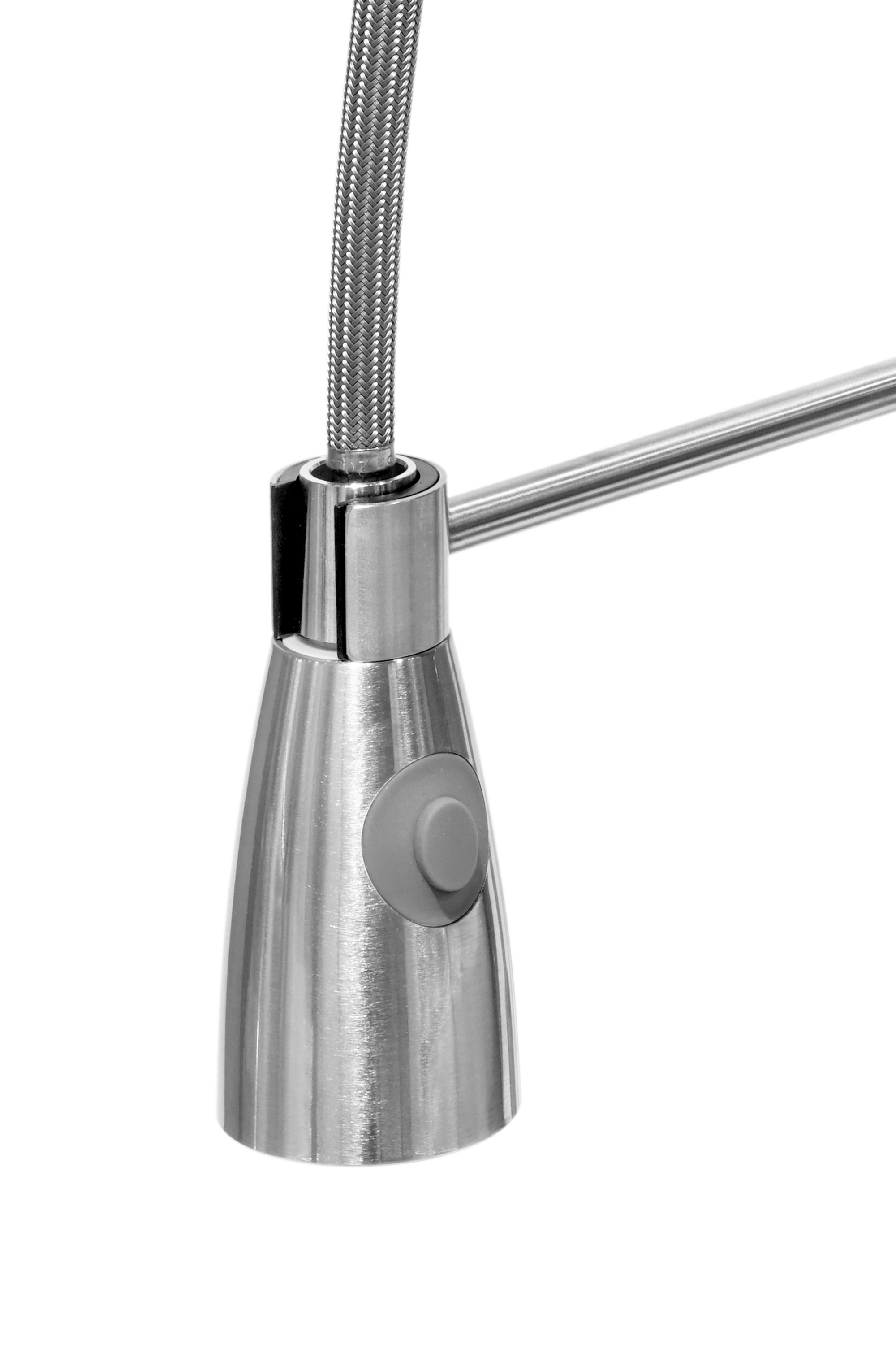 Miscelatore Lavello Professionale con Braccetto Satinato Pro 22 cm Cromato