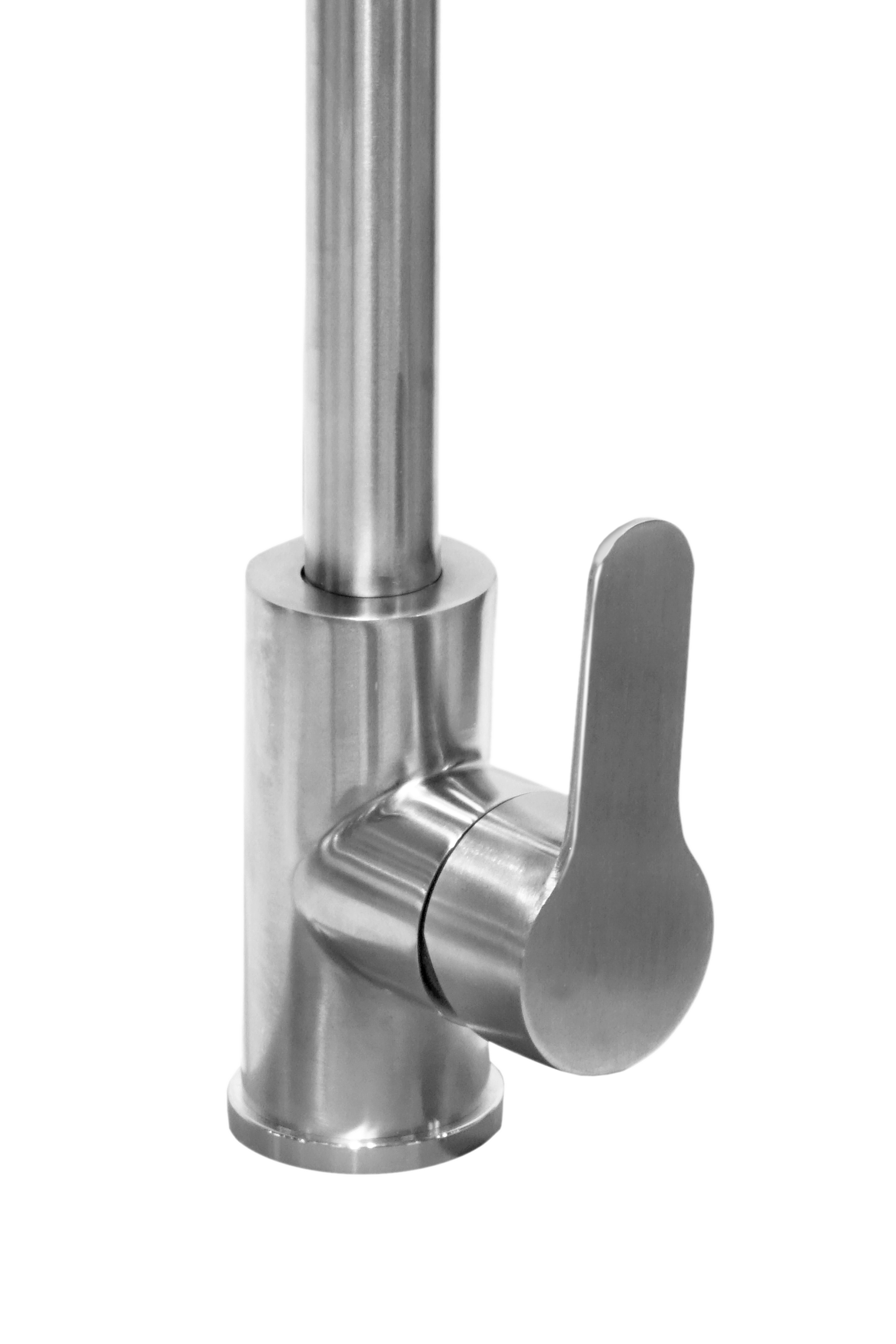 Miscelatore Lavello Professionale con Braccetto Satinato Pro 22 cm Cromato