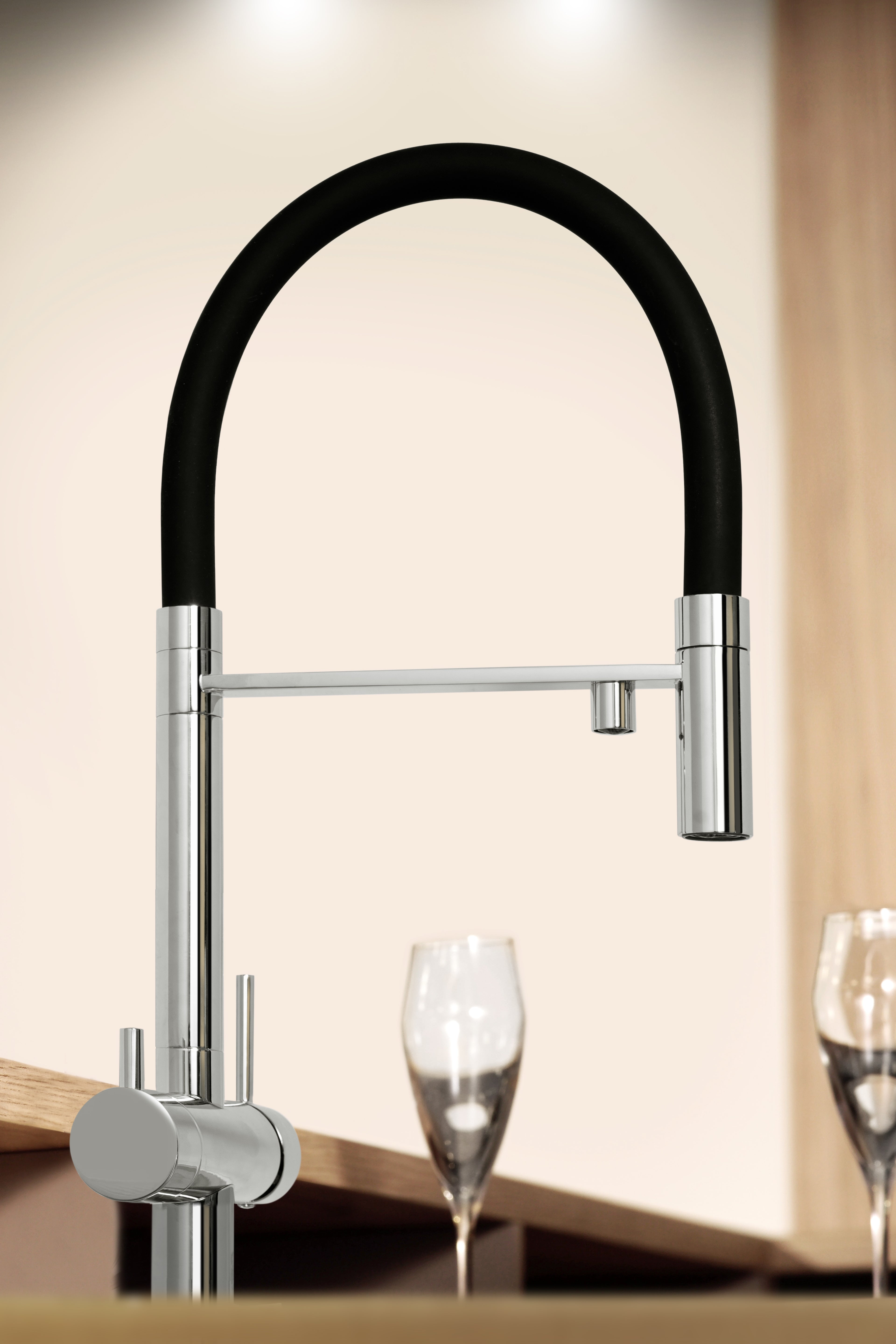 Miscelatore Lavello 3 Vie Cromato (con Braccetto) 21 cm