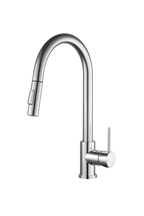 Miscelatore Lavello Laterale Pull con Doccetta Estraibile 46,5 cm Cromato