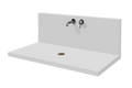 Top Ed Alzata con Miscelatore Lavabo Incasso Bianco Rovere 55,9 cm Bianco Rovere / Cromato