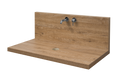Top Ed Alzata con Miscelatore Lavabo Incasso Rovere 90 cm Rovere / Cromato