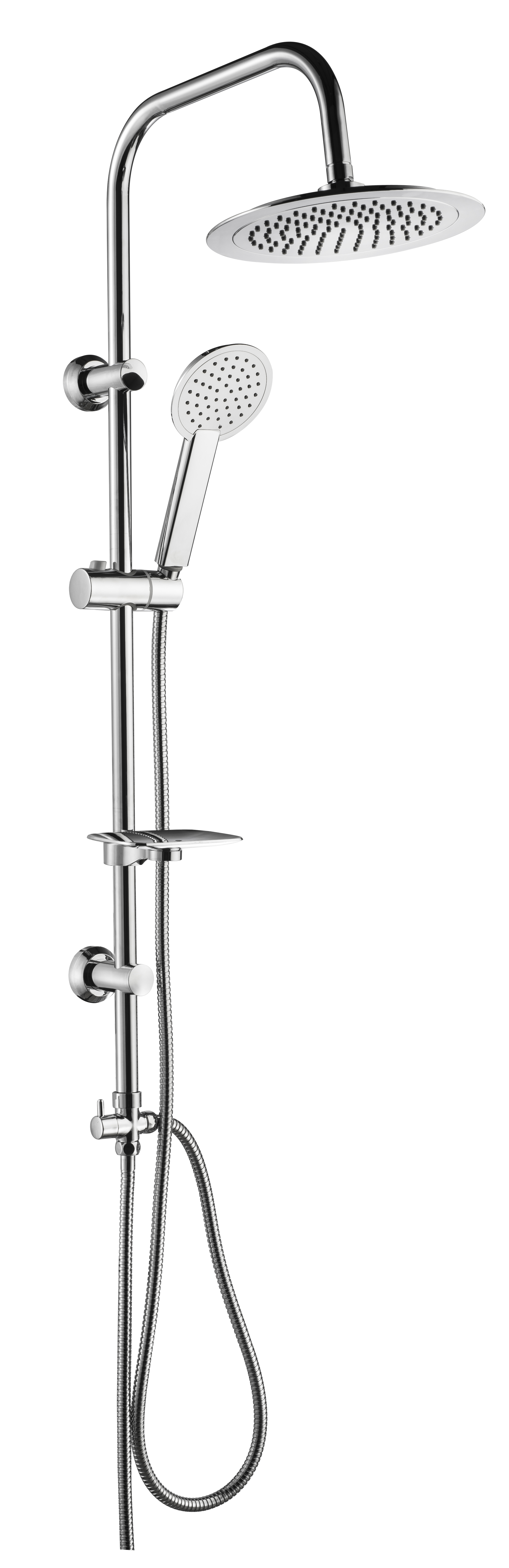 Colonna Doccia Tonda 46 cm Cromato