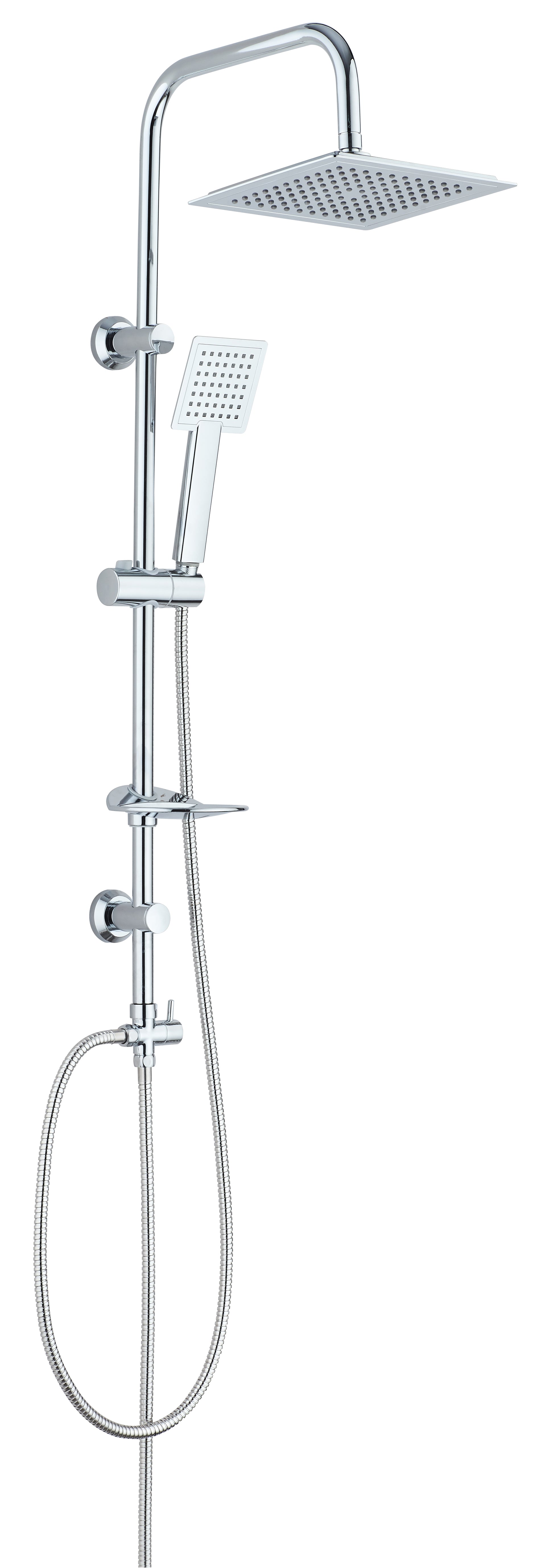 Colonna Doccia Velio Quadro Cromato