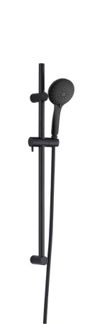Saliscendi Nero (flex Pvc Nero 150 Calotta Girevole - Doccetta 5 Getti)
