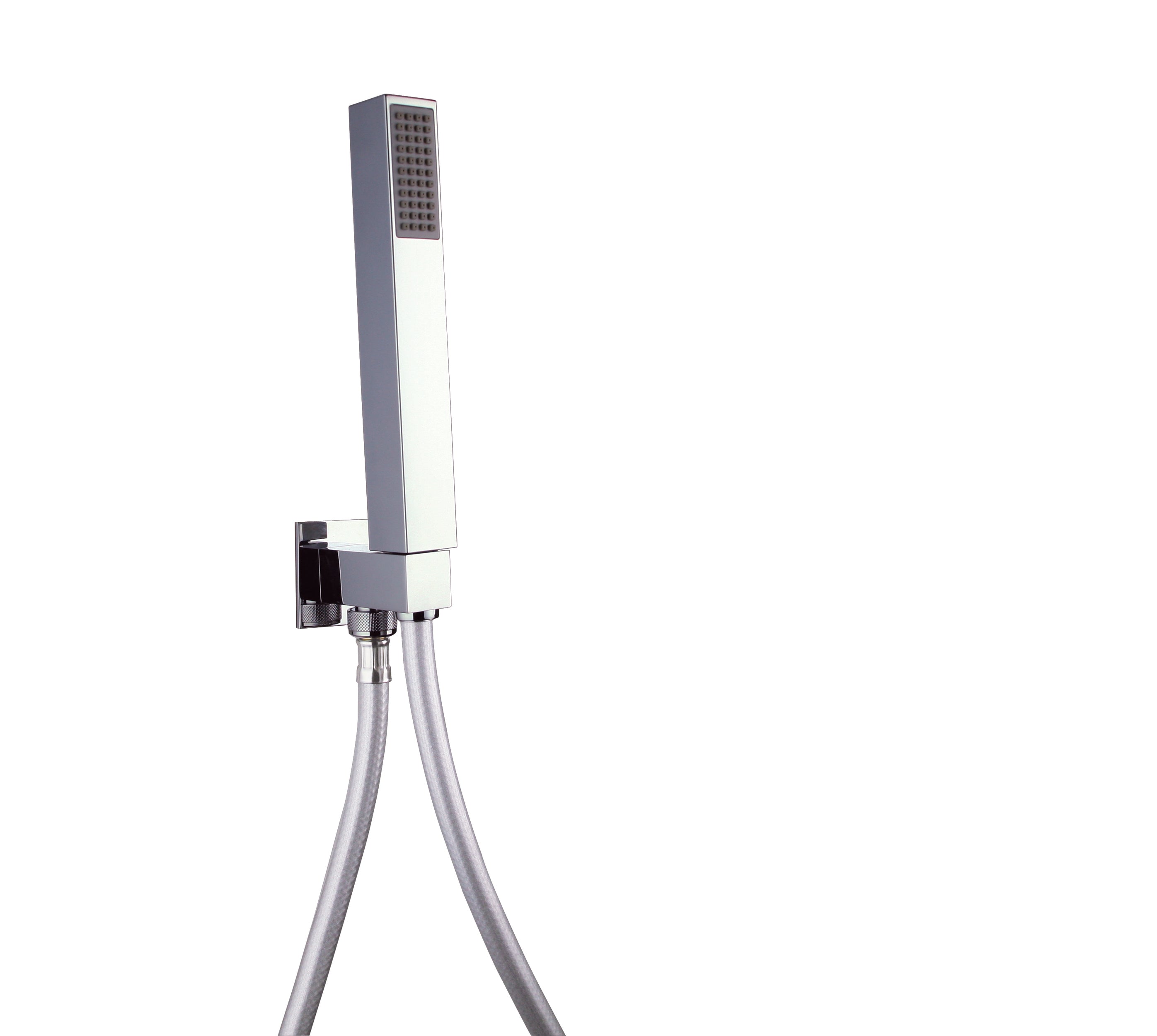 Minikit Doccia Quadrato 17,5 cm Cromato
