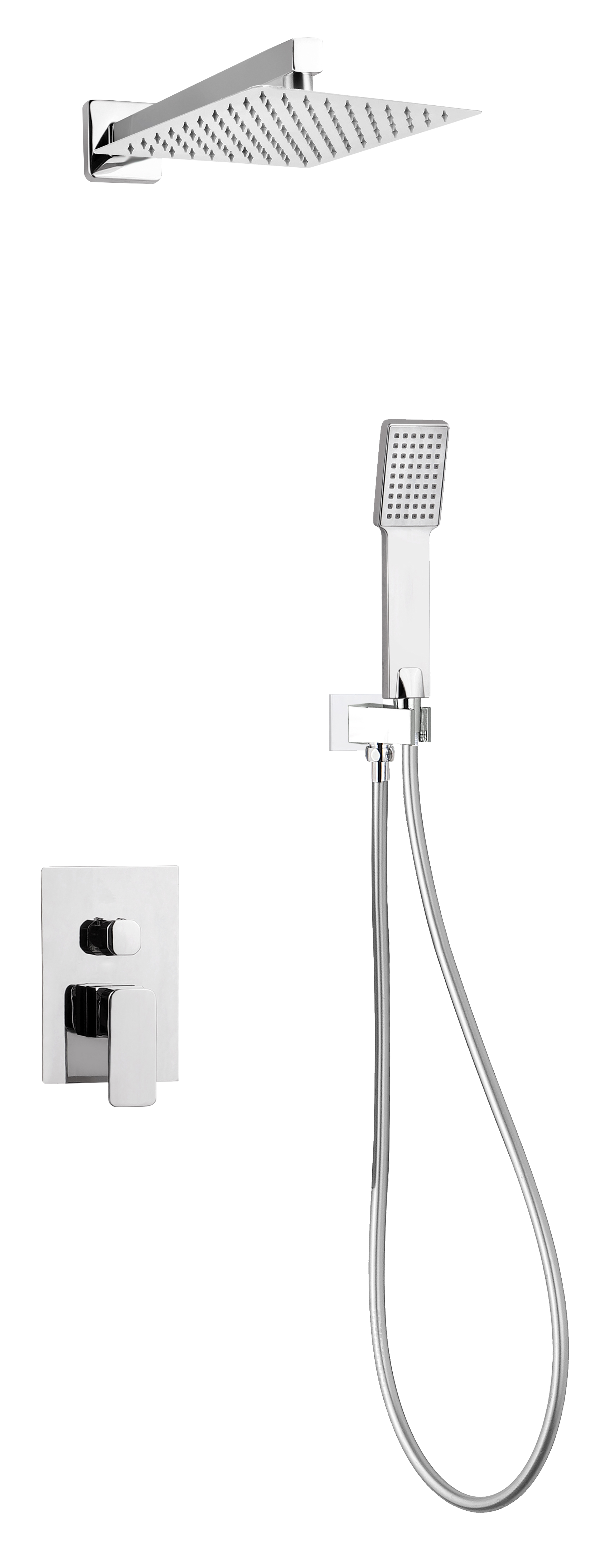 Kit Incasso Doccia Quadro Cromata