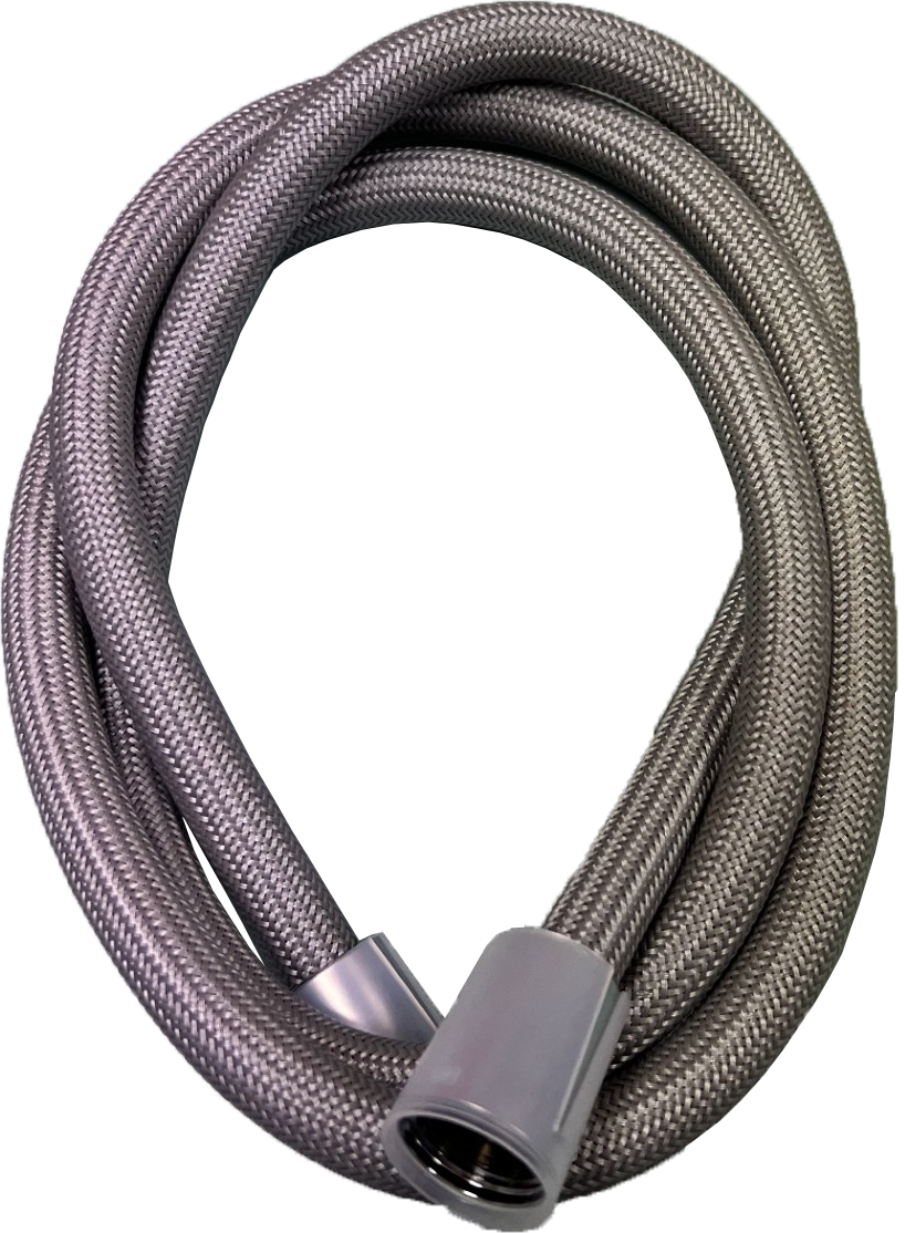 Flessibile Doccia G1/2" Cono X G1/2" Cono L150cm Nylon Silver Grey 150 cm