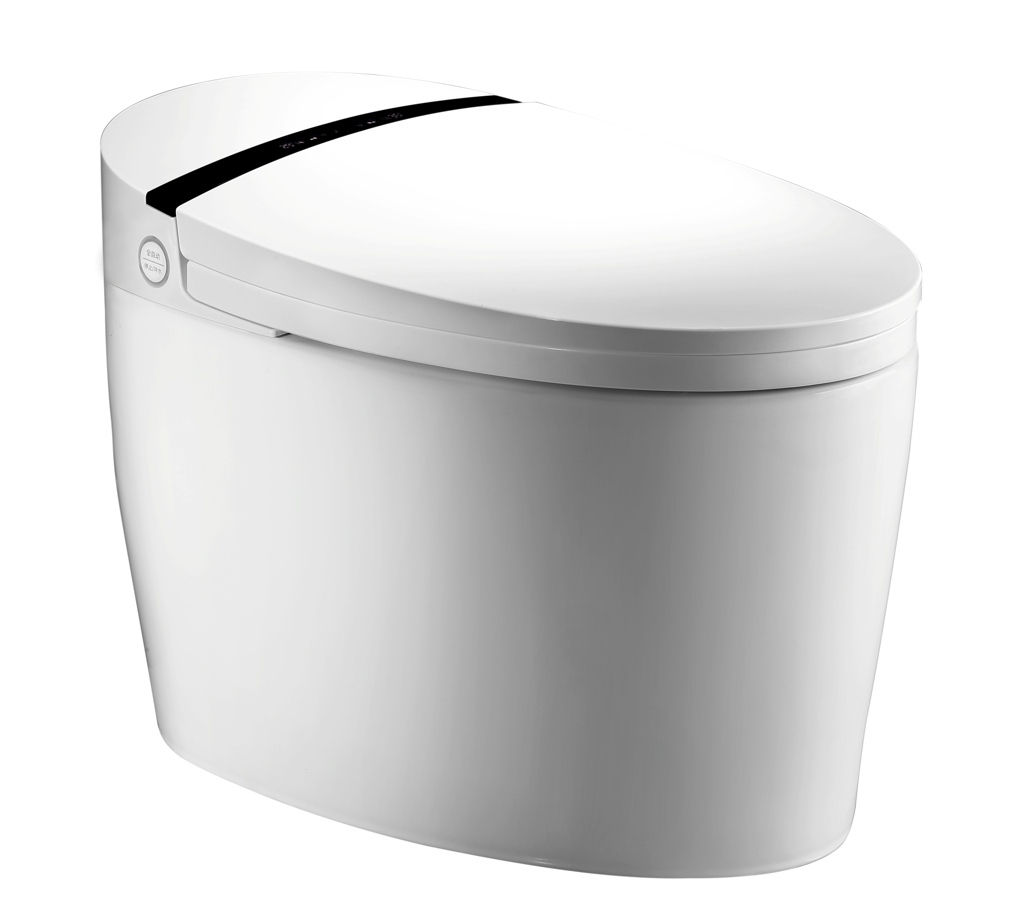 Vaso Igienico Elettronico con Bluetooth 43 cm Bianco Lucido