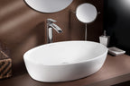 Lavabo Ovale Appoggio 61,7 x 41,1 x 14 cm Bianco Lucido